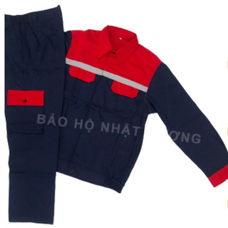 Đồng phục bảo hộ lao động phản quang quần túi hộp DN14-Vải kaki 3/1 - Đồng phục công nhân, kĩ thuật