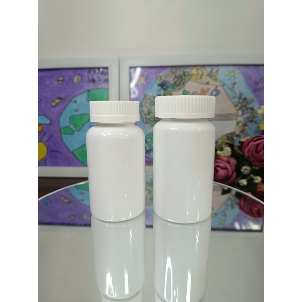 (COMBO 5 CHAI) - Chai lọ nhựa CHAI PET 150cc, 200cc TRẮNG SỨ NẮP NHỰA, NẮP NHÔM+SEAL