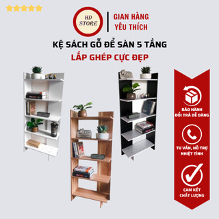 Kệ Sách Góc Tường, Kệ Giày Gỗ Lắp Ghép 5 tầng