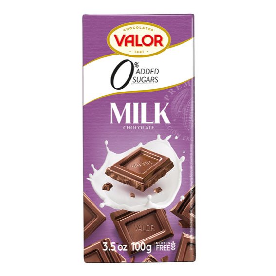 SÔCÔLA VALOR SỮA KHÔNG THÊM ĐƯỜNG-code5795