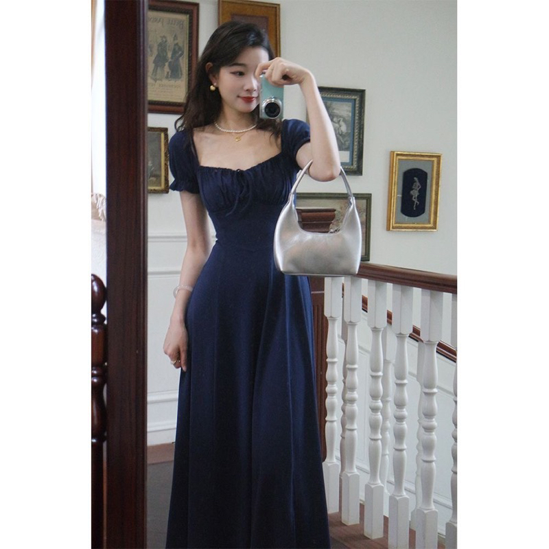 Đầm Body Nữ Tay Ngắn Cổ Vuông, Đầm Nữ Dáng Dài luluta Dress ( có bigsize) Có Sẵn-Giao Ngay | BigBuy360 - bigbuy360.vn