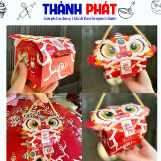 50 hộp 1 bánh trung thu 150g -250g - hộp đựng 1 bánh kỳ lân - hộp đựng 1 bánh mẫu mới 2024