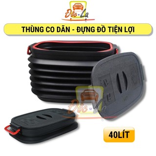 Thùng đựng đồ cho dãn trong xe ô tô 40 lít - hộp đựng đồ trong cốp ô tô