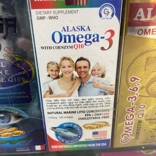 VIÊN DẦU CÁ ALASKA OMEGA 3 GIÚP SÁNG MẮT ,TỐT CHO TIM MẠCH (100 viên )