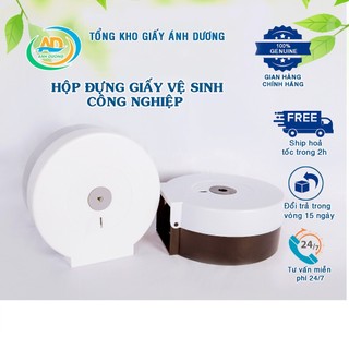 Hộp nhựa đựng cuộn lớn giấy vệ sinh Trắng sứ