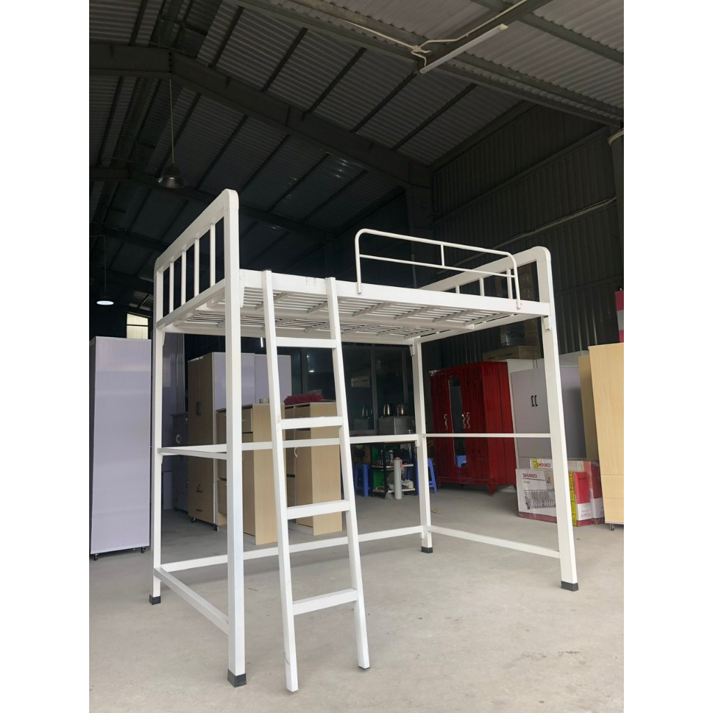 [FREESHIP-RAP 0Đ] giường sắt 1 tầng trên cao -sắt hộp 4-8 dày dặn -new 100% giá tận xưởng không qua 