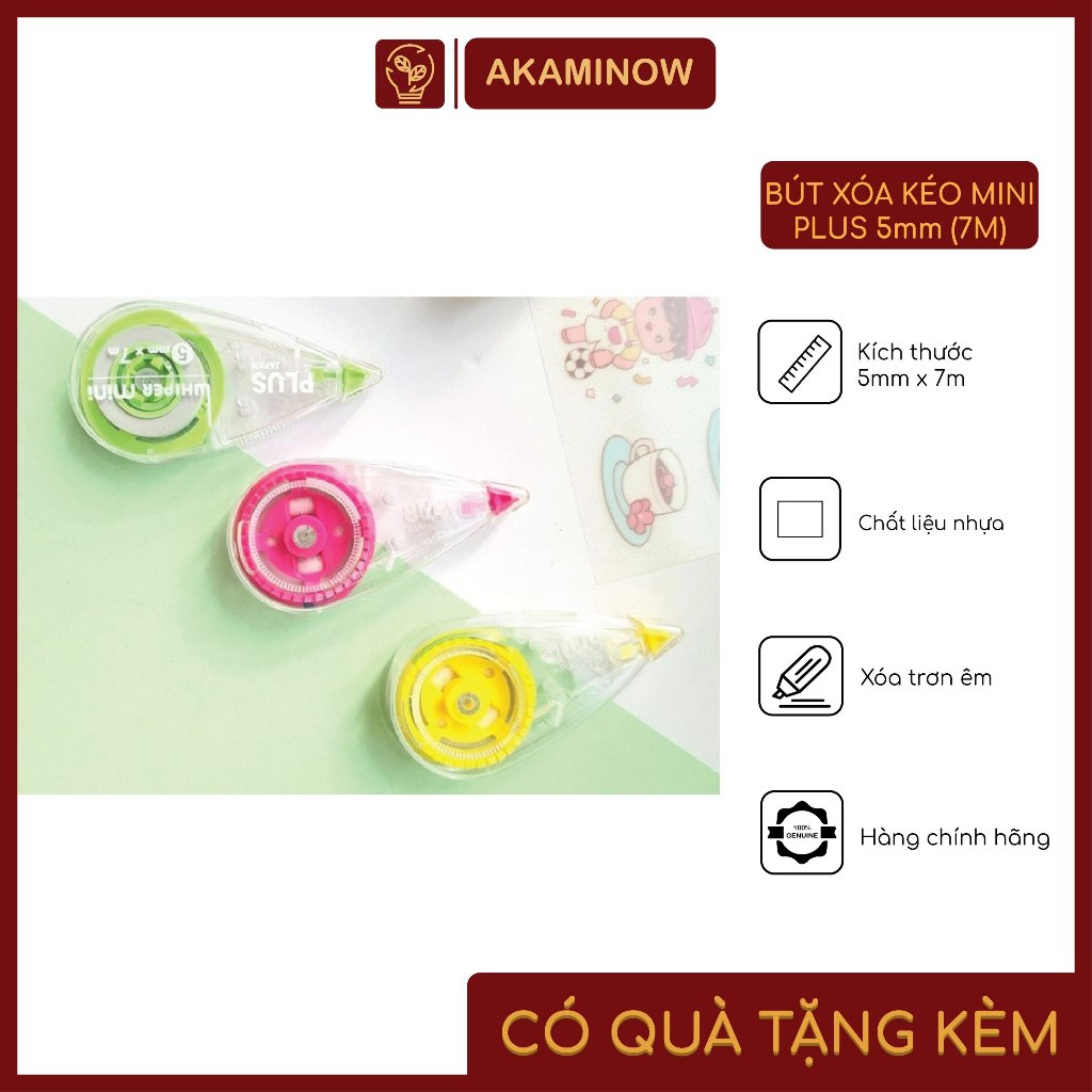 Bút Xóa Giấy Mini Plus 5mm (7M)