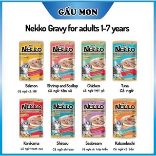 Pate Nekko Gravy, Đủ 8 Vị bổ sung dinh dưỡng cho mèo mọi lứa tuổi