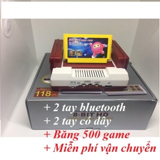 Điện tử 4 nút C37 HDMI tay không dây + băng 500 game