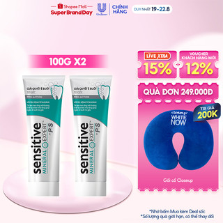 Bộ 2 Kem Đánh Răng P/S Chống Ê Buốt Sensitive Mineral Expert Pro-Action Sensitivity Treatment 105G/hộp