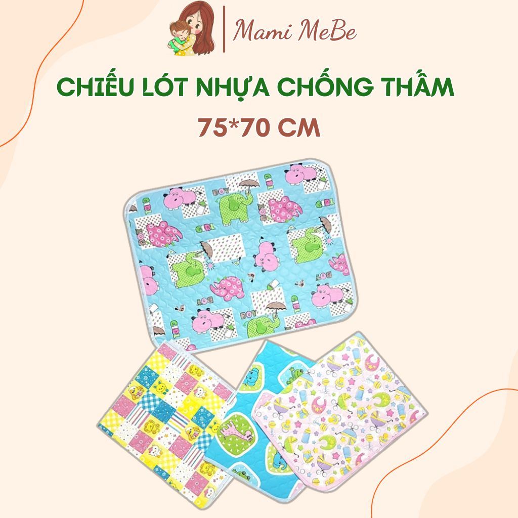 Chiếu lót chống thấm size đại KT 70 x 75cm cho bé thay tã bỉm