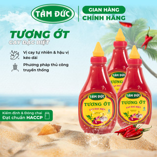 Tương ớt Tâm Đức hiệu Vịt chai 250ml kích thích vị giác, tạo cảm giác ngon miệng hơn khi ăn
