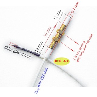 Kim sứ có dây đánh lửa đa năng bếp gas âm ( có ốc vặn định vị tùy chỉnh ) - sử dụng bếp âm điếu gang