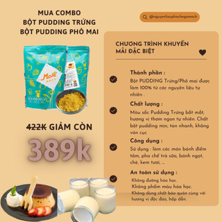 Bột pudding trứng more - flan trứng maulin - pudding sha powder 1kg/
