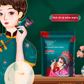 Set Túi 20 KHĂN GIẤY NÉN Hình Viên Kẹo Du Lịch