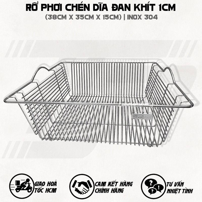 Rổ Inox Úp Chén Dĩa - Kệ Inox Úp Chén Dĩa - Rổ Phơi Ráo Chén Dĩa Inox 304