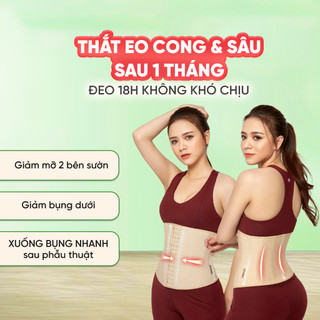 Đai Nịt Bụng Latex 13 Xương VIETCORSET, Latex Corset Chuẩn Slim 102, Nịt Bụng Sau Sinh, Định Hình Giảm Eo, Mỡ Bụng