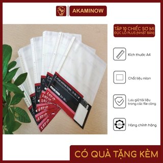 01 tập sơ mi đục lỗ Plus (Nhật Bản) 10 chiếc/tập