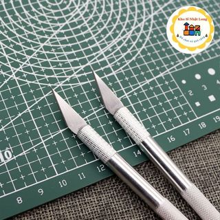 [Kim Loại] Dao cắt washi tape, gọt mô hình kèm 6 lưỡi dao, dao rọc giấy thủ công DIY, dao cắt giấy chạm tỉa gỗ, tượng