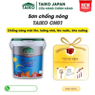 [Thùng 18 Lít] Sơn Chống Nóng Taiko CN01 - Chống Nóng Tường Nhà, Mái Tôn, Tấm Lợp, Téc Nước Inox, Sàn Mái