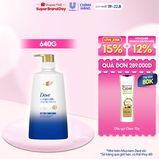 Dầu Gội giúp phục hồi hư tổn Dove Ngăn Gãy Rụng Tóc, Dưỡng Tóc Bồng Bềnh chắc khỏe 640g