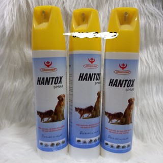 Hantox Spray diệt bọ chét ve chấy rận ghẻ chó mèo 300ml - diệt các loại bọ trên gia súc gia cầm