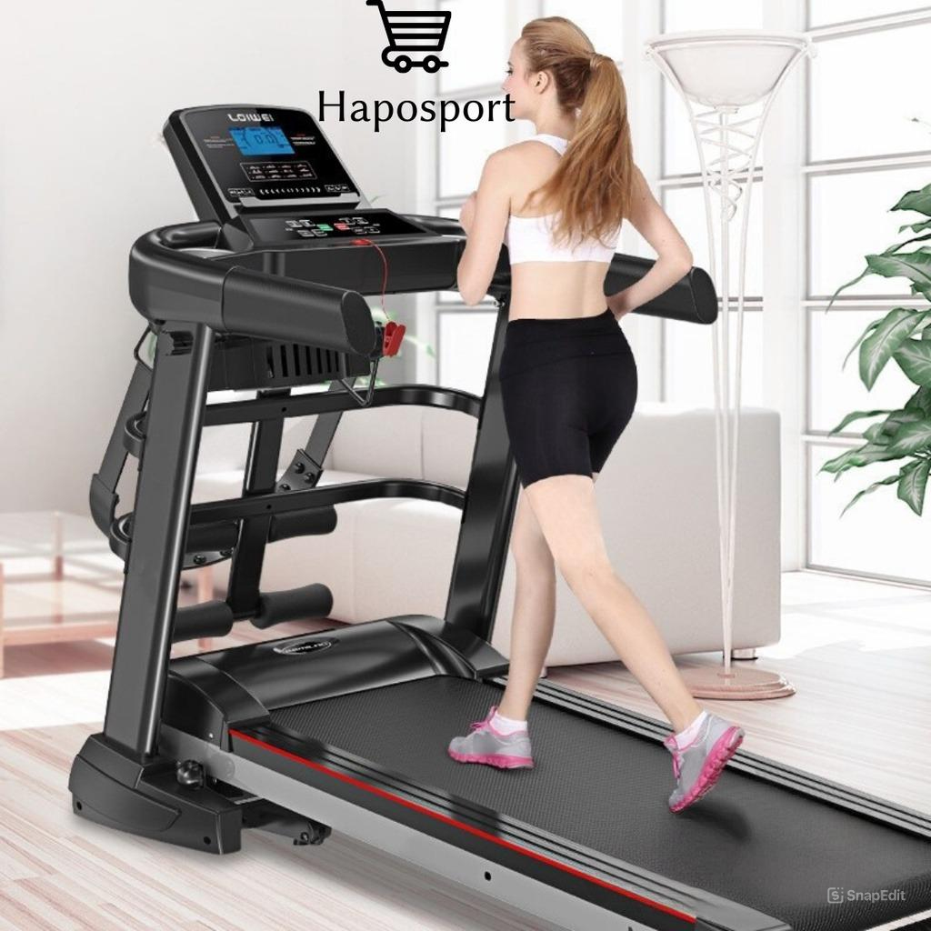Máy Chạy Bộ Đa Năng Gấp Gọn A7S Kèm Đai Massage HP04, Máy Chạy Bộ Tại Nhà Có Hệ Thống Chống Rung Lắc