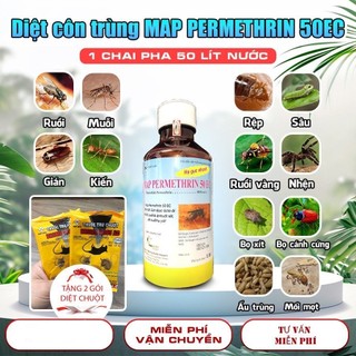 Thuốc diệt muỗi, ruồi, côn trùng map permethrin 50ec
