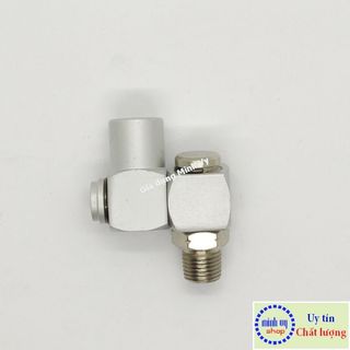 Khớp nối ống hơi ( khí nén) xoay 360 độ tiện lợi-1/4(ren 13mm)