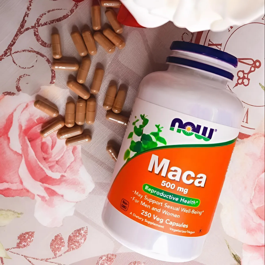 Viên uống hỗ trợ sinh lý Now Maca 500mg của Mỹ, tăng cường sinh lực, cân bằng hormone nam nữ
