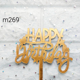 Mika chữ happy birthday (túi 10 cái)