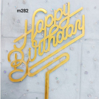 Mika chữ happy birthday (túi 10 cái)