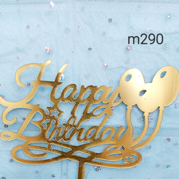 Mika chữ happy birthday (túi 10 cái)