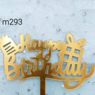 Mika chữ happy birthday (túi 10 cái)