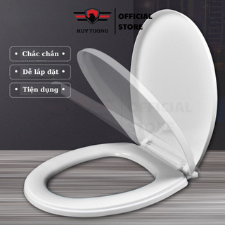 Nắp bồn cầu đủ bộ, nắp bồn cầu nhà vệ sinh, W.C chất liệu nhựa cao cấp phù hợp với hầu hết bồn cầu