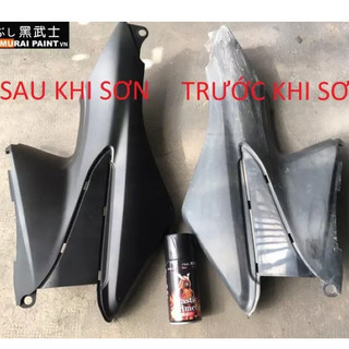 [COMBO] Sơn xịt Samurai màu Đen Mờ - 109A với lót KPP (dành cho dàn nhựa nhám)