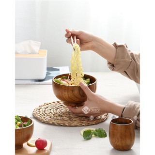 Chén gỗ phong cách Nhật Bản
