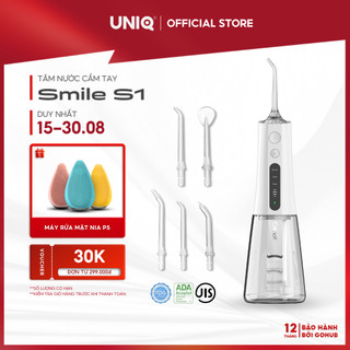 Tăm nước cầm tay CRENOT Smile S1 động cơ Nhật Bản siêu bền máy vệ sinh răng miệng xịt rửa làm sạch răng miệng  kẽ  niềng