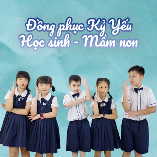 Váy bé gái, váy đồng phục học sinh tiểu học từ 20-35kg