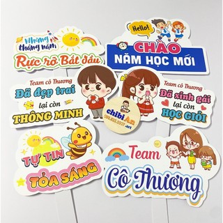 Bảng cầm tay hashtag Khai giảng- Tốt nghiệp -Kỷ Yếu-Trường lớp-Trung thu-Chào tân sinh viên- Bảng biển tên