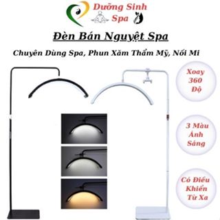 Đèn led bán nguyệt spa | Đèn chữ C với 3 màu ánh sáng chuyên dùng spa, phun xăm, nối mi thẫm mỹ viện
