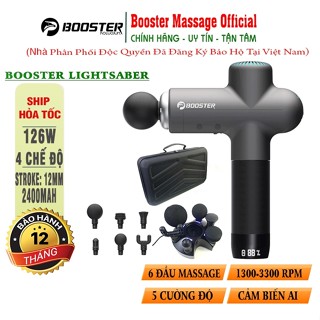 Súng Massage Gun Ai Booster Lightsaber 4 Chế Độ, 5 Tốc Độ, 126W