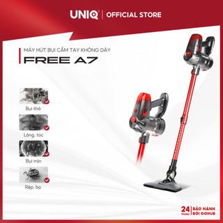 Máy hút bụi không dây cầm tay UNIQ Free A7 đa năng gia đình mini pin sạc hút bụi giường nệm đệm sofa xe hơi  chính  hãng