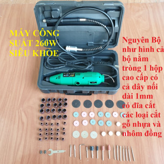 MÁY MÀI MINI CẦM TAY CỰC MẠNH KÈM 32 ĐẦU KHOAN CẮT MÀI