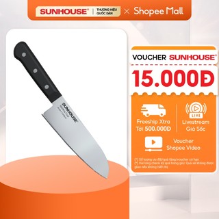 Dao làm bếp đa năng Sunhouse KS-KN165KS - Chất liệu thép SUS420J2 không gỉ - Công nghệ mài đơn - Hàng chính hãng
