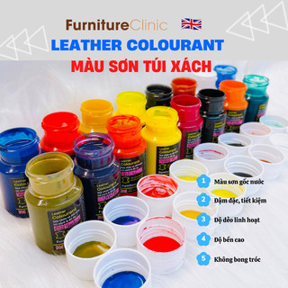 Màu sơn túi da ví da hãng Furniture Clinic nước Anh – Leather Colourant 30ml màu đẹp, bền, tiết kiệm