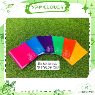   Combo 10 tờ  Bìa bao tập vở học sinh khổ 20.5cm trơn  Bìa Kiếng Trong Con Nai + Giấy Màu Thủ Công  