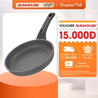 Chảo Đá Chống Dính KHÔNG TỪ SUNHOUSE Size 24-30cm SBD 24-30