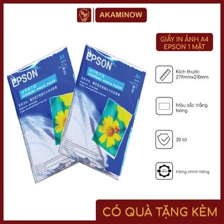 Giấy In Ảnh A4 Epson 1 Mặt 20 Tờ