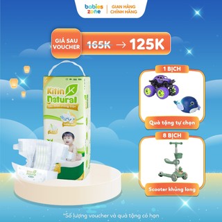 Tã/Bỉm dán KITIN NATURAL siêu mỏng thoáng, tinh chất trà xanh cho bé đủ size